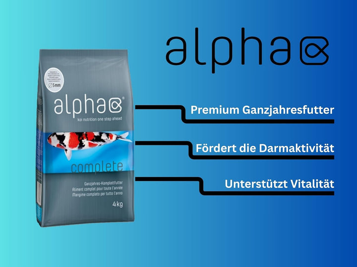 KOIFUTTER Alpha Complete 3mm - koinutrition one Step Ahead - Schwimmfutter Ganzjahresfutter für Koi
