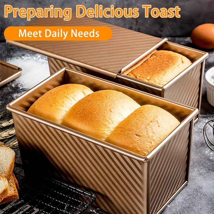 FWEEK Toastbrot Backform mit Deckel 1000g, Brot Toast Brotbackform, Teig Brotbackform mit Deckel Ant