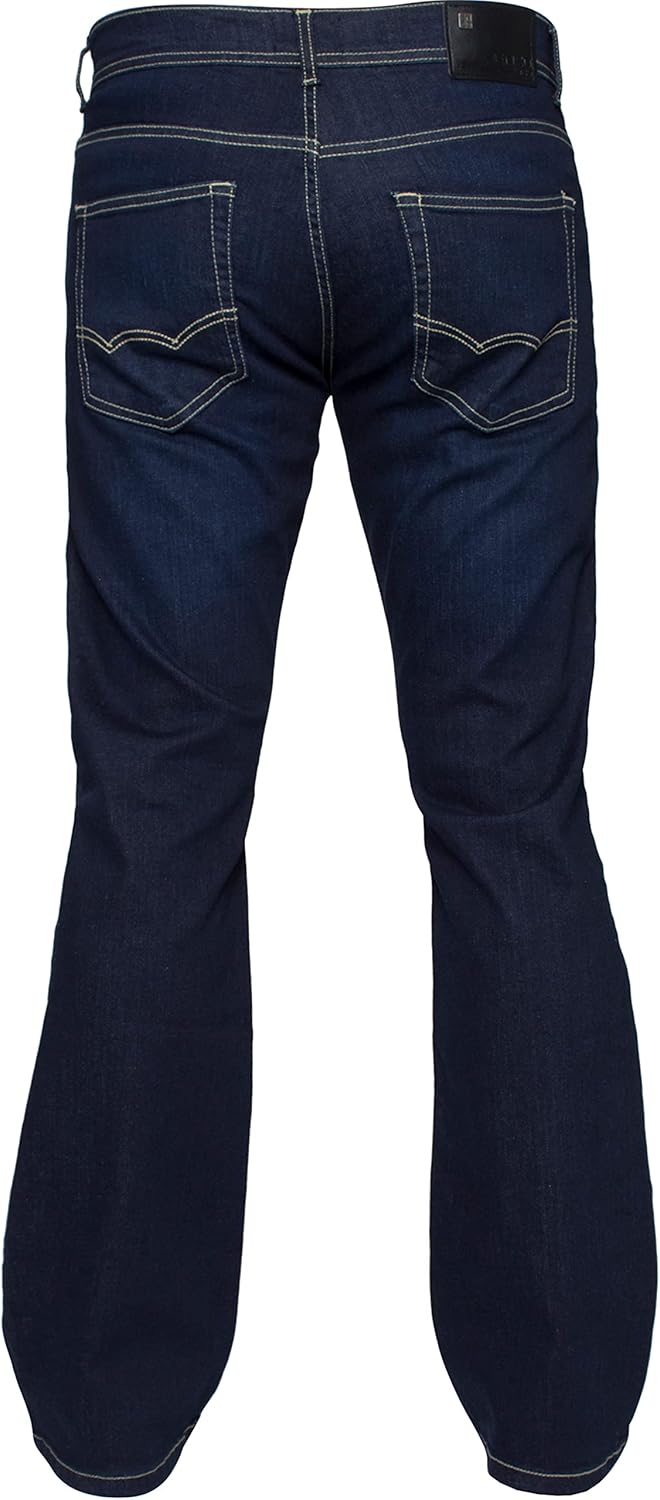Enzo Herren Bootcut Jeans 28W / 30L Indigo, 28W / 30L Indigo