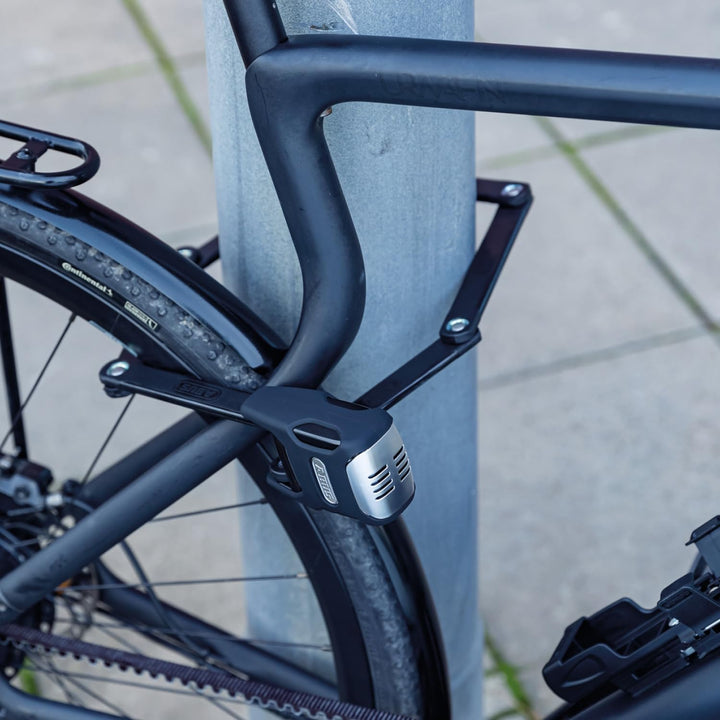 ABUS Faltschloss Bordo Alarm 6000KA SH mit Halterung – Fahrradschloss aus gehärtetem Stahl – mit 100