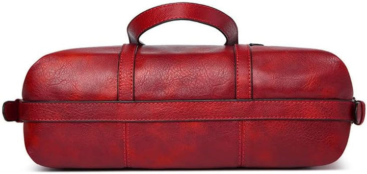 Coolives Damentasche Damen Henkeltasche mit Schultergurt aus PU-Leder Vintage Handtasche Retro Tasch