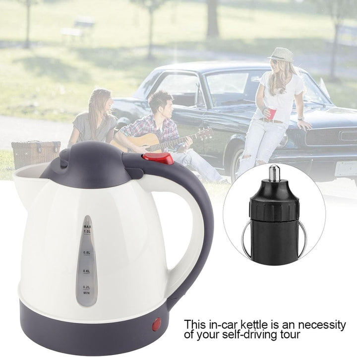 Wasserkocher 24V für LKW, 1000ml Wasserkocher Auto Tragbare Reisewasserkocher Schneller Warmwasserbe