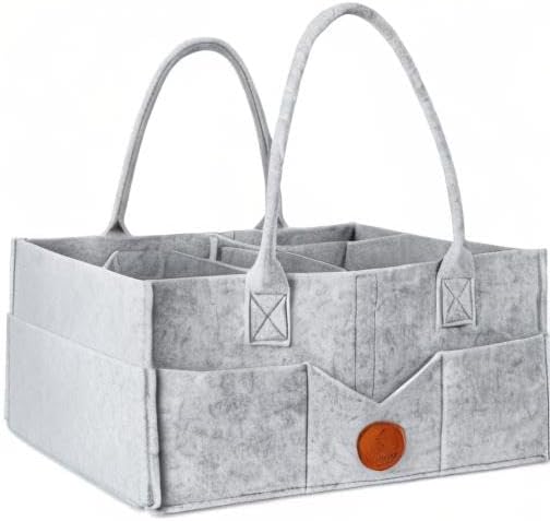 Maliton Wickeltisch Organizer, Baby Windel Caddy Organizer Newborn Essentials, Robuster Tragbarer Fi