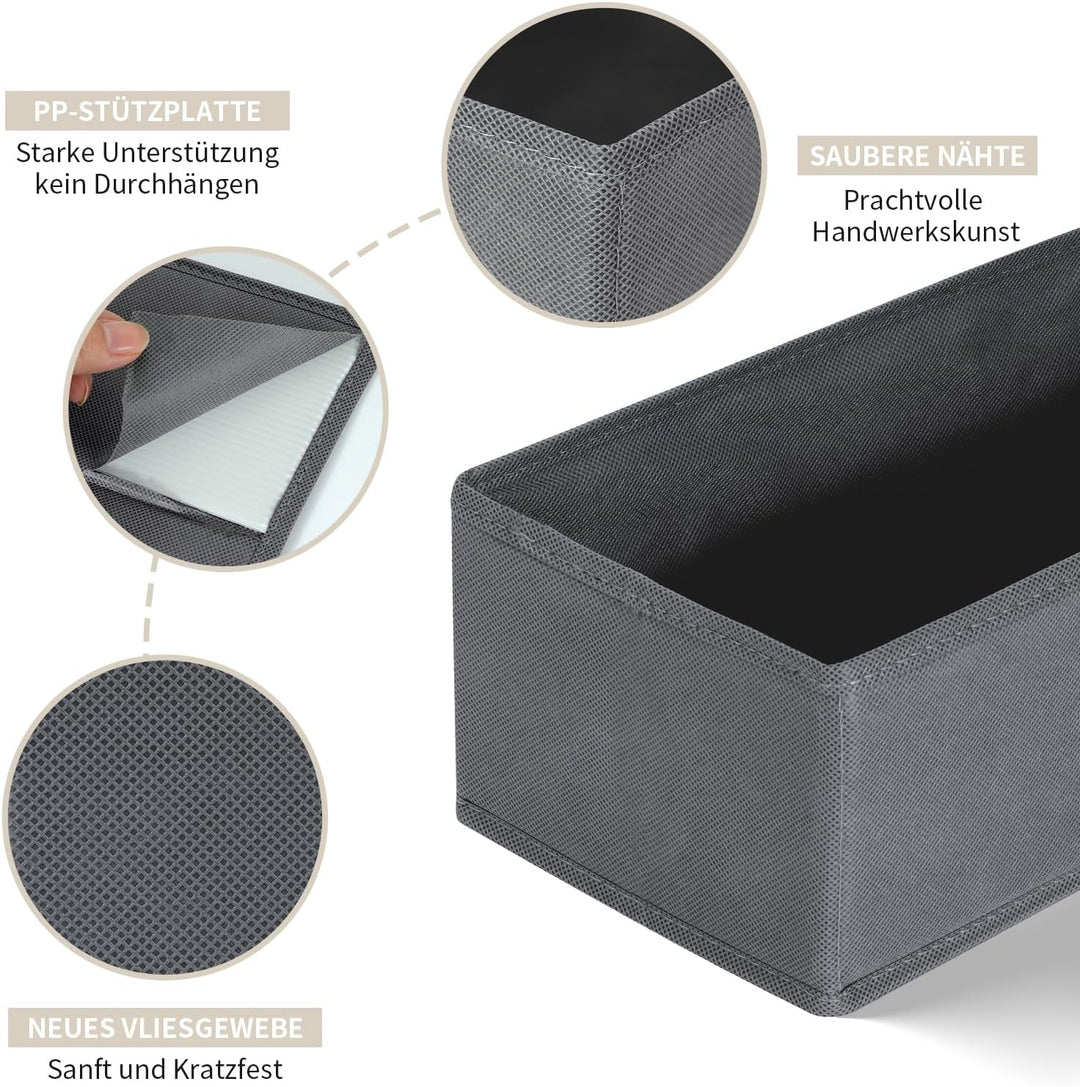 ORLISA 14er Set Schubladen Organizer kompatibel mit MALM andere Kommoden, Faltbare Aufbewahrungsboxe