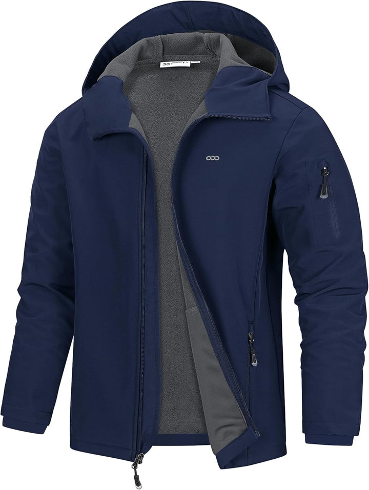 33,000ft Herren Softshell Jacke Outdoor Funktionsjacke Freizeitjacke Wasserdicht Windbreaker Regenja