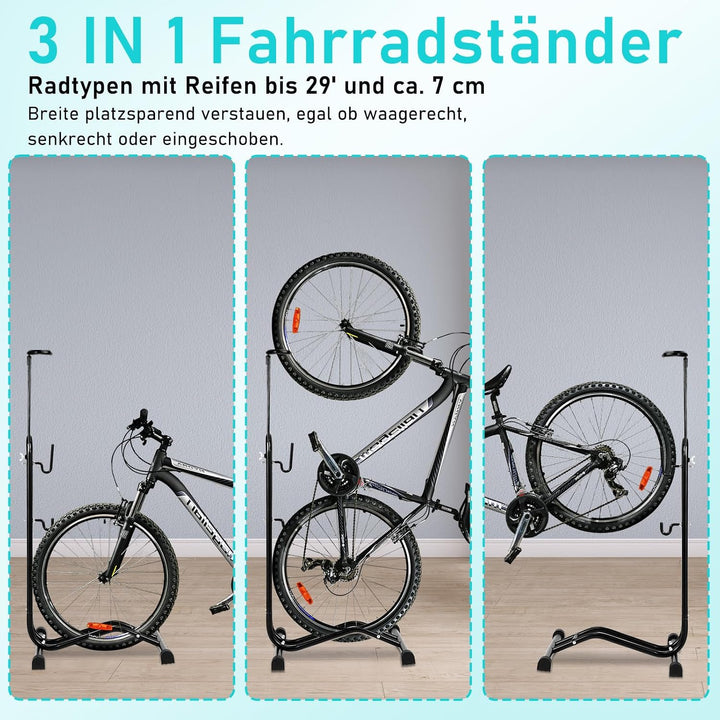 Fahrradhalterung, Fahrradaufhängung, Fahrradwandhalterungen, für die Garage und Wohnung mit Rahmensc