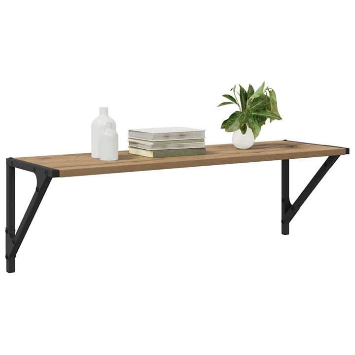 vidaXL Wandregale 2 pcs Artisan-Eiche 80 x 25 x 25,5 cm Holzwerkstoff, Stylische Wohnzimmerregale, l