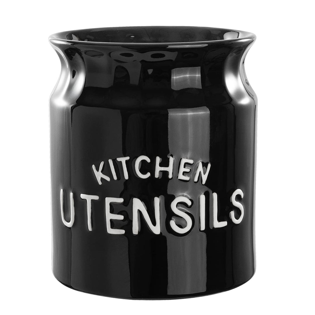 Karisky Kitchen Utensilhalter, grosser Bauernhaus Utensilhalter für Arbeitsplatten, dekorative Keram