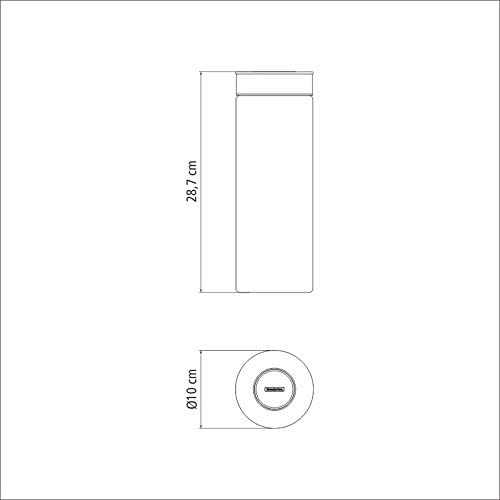 Tramontina Vorratsglas, Ø 10 cm, 1,8 l, Edelstahldeckel, Glas, Transparent, 61227-050, 1,8 Liter, 1,