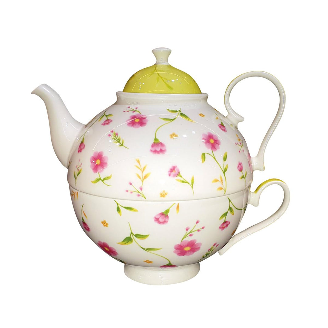 Jameson & Tailor Tea for One Brillantporzellan Blumenranken, Blumenranken
