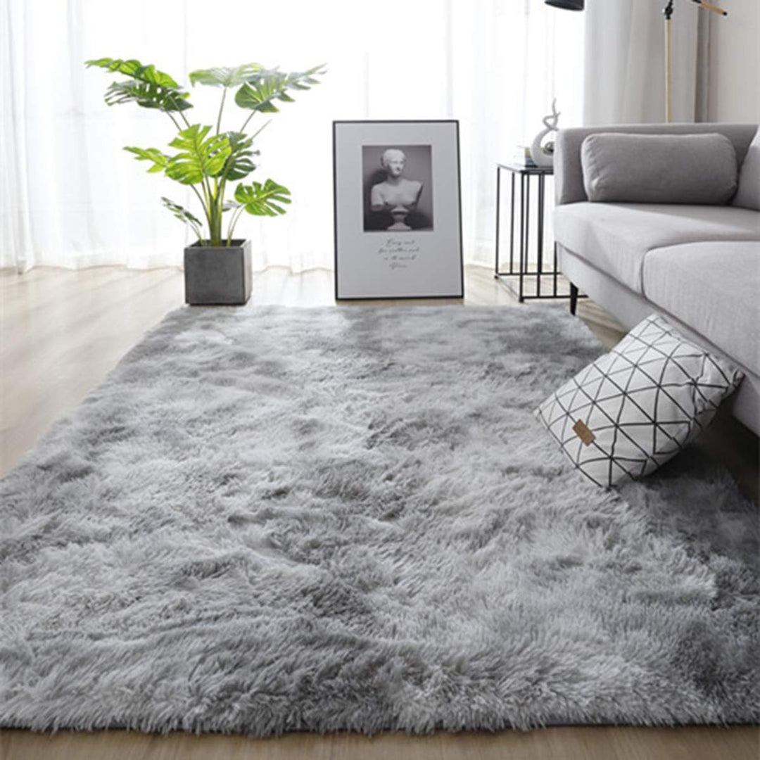 Tinyboy-hbq Teppich Wohnzimmer Schlafzimmer Rund Modern Design Shocky Lange Borsten Runde Innen ruts