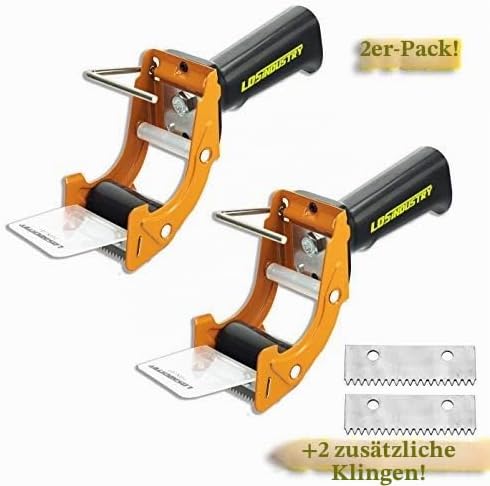 2 Pcs LDS Industry Paketklebeband Klebebandabroller Paketbandabroller Packband Paketband Papierklebe