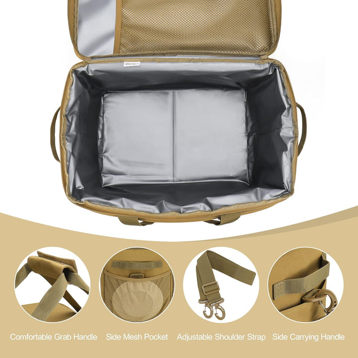 Grosse Kühltasche, 30L Wasserdicht Faltbar Kühlbox Thermotasche, Isoliert Thermo Kühl Tasche Picknic