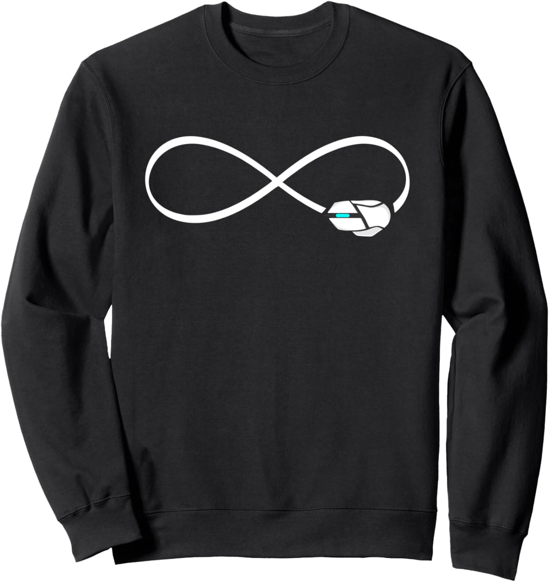 Gaming Unendlichkeit Zeichen Gamer Maus Sweatshirt