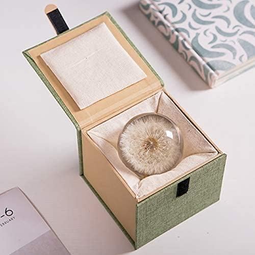 Briefbeschwerer Löwenzahn, EIN Traumball. Kristall Wunschkugel. Einzigartiger Briefbeschwerer aus Lö