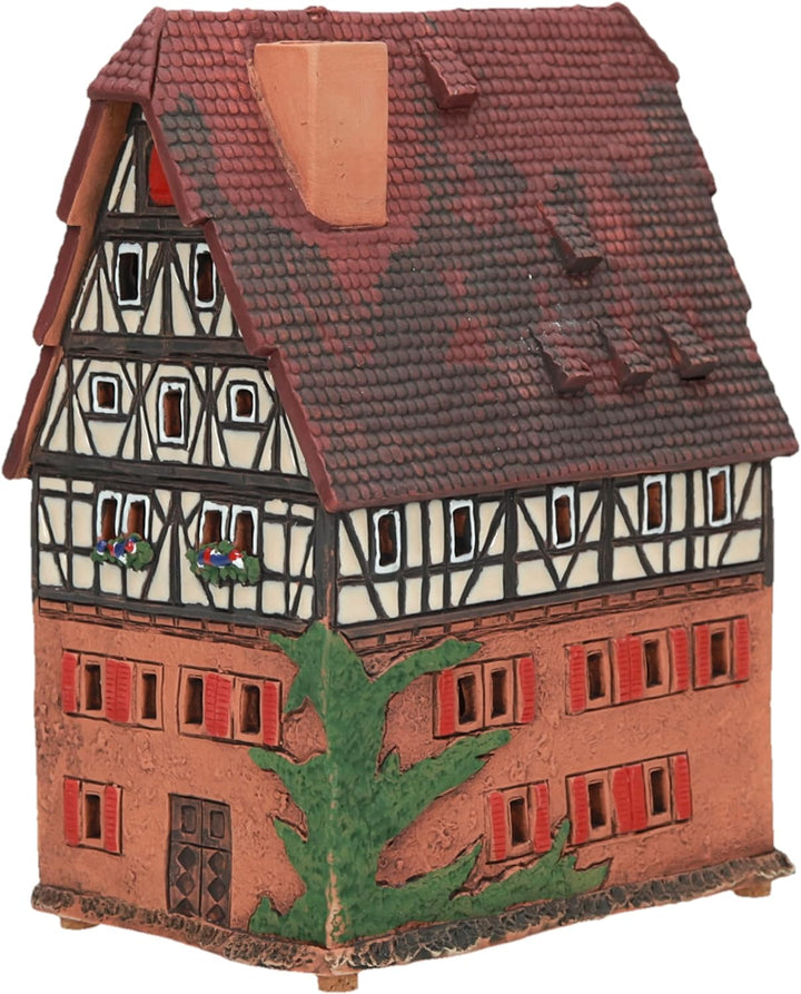 Midene Keramik Aroma Lichthaus, Teellichthalter, Künstlerisches Miniatur, Marien Apotheke in Rothenb