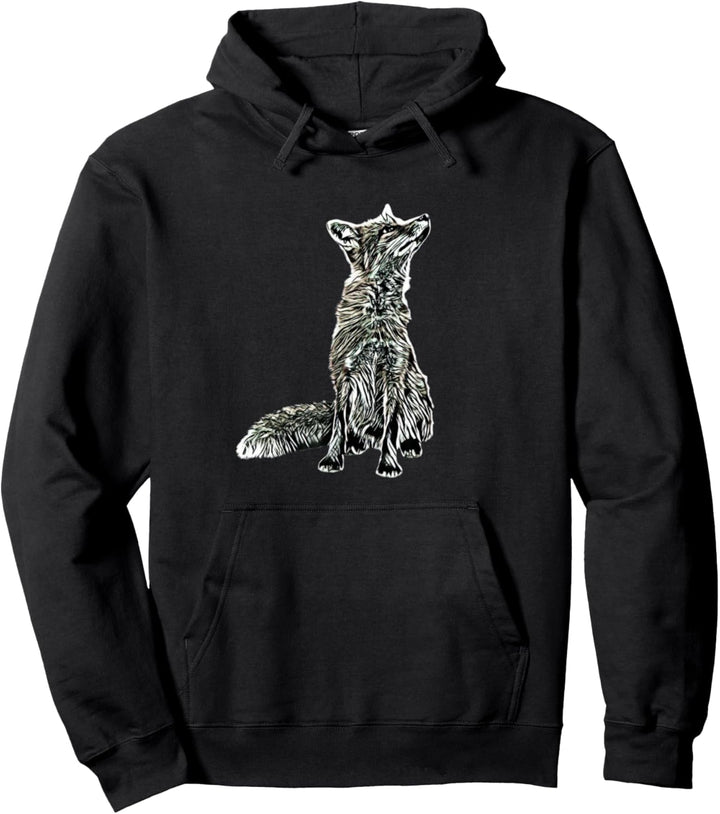 Fuchs Motiv schlaue Füchse Tiere Wald schlauer Fuchs Design Pullover Hoodie