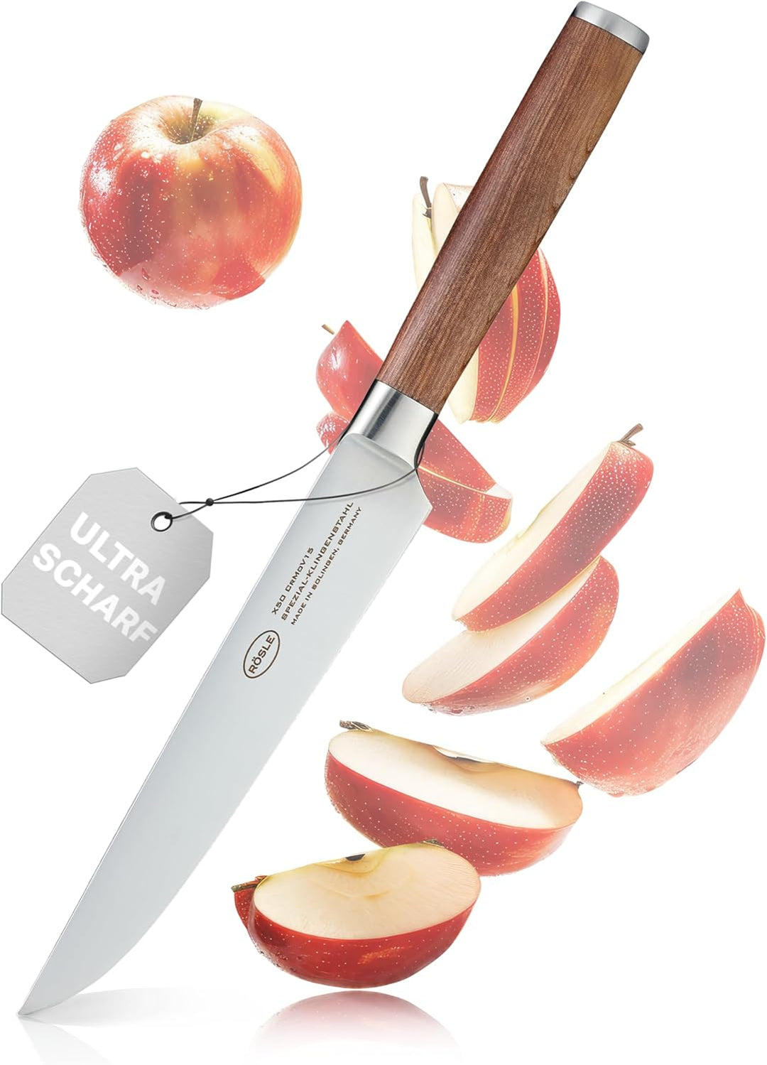 RÖSLE Fleischmesser Masterclass, Hochwertiges Küchenmesser zum Schneiden aller Arten von Fleisch, Tr