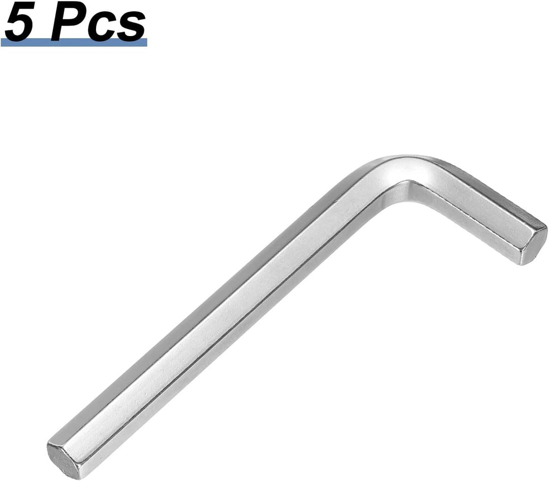 QUARKZMAN 5 Stück 7/16 Zoll Innensechskantschlüssel mit Flachkopf, SAE 45# Kohlenstoffstahl L-Form S