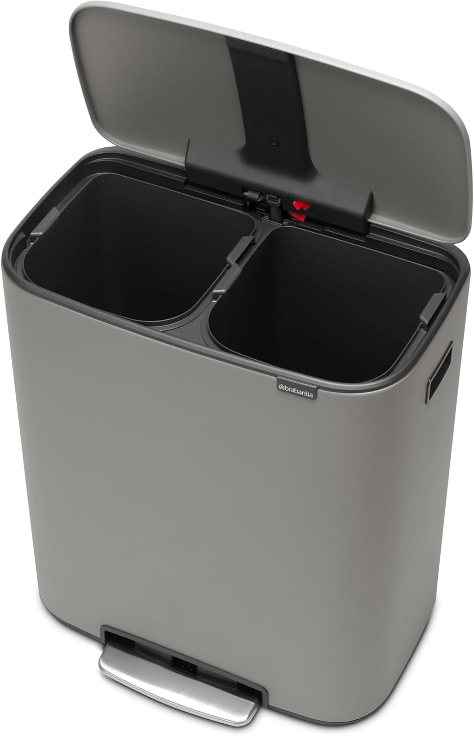 Brabantia 211485 Treteimer Bo, 2 x 30L, Grauer mineralbeton 2 Inneneimer (2 x 30L) Mineral Concrete