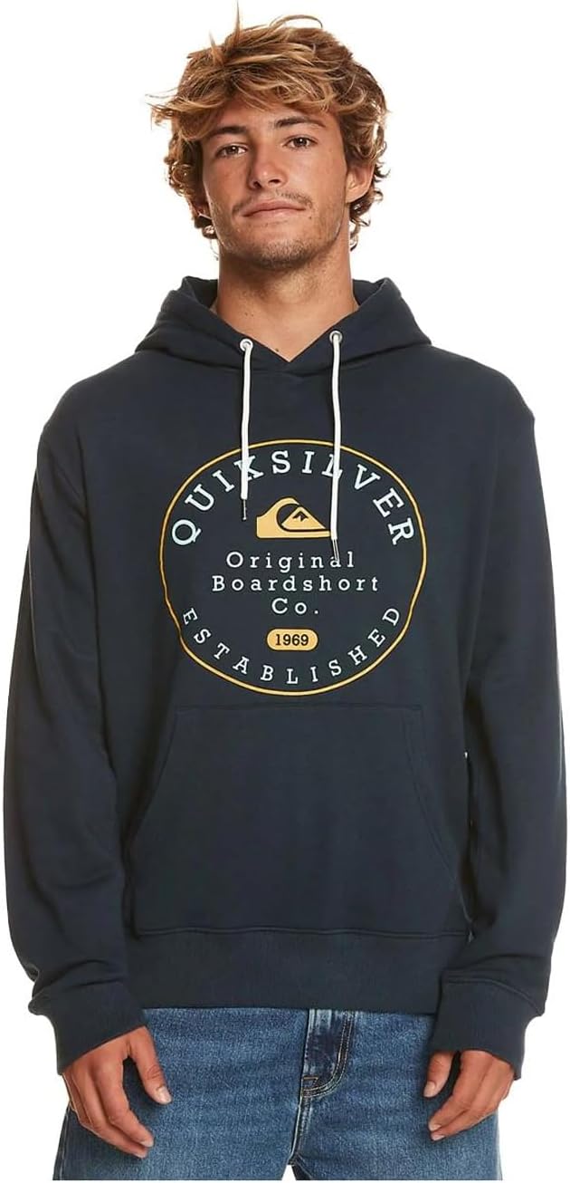Quiksilver Herren Circle Trim Hood Sweatshirt (1er Pack) M Navy Blazer, M Navy Blazer