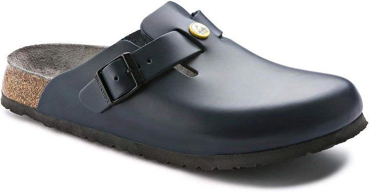 BIRKENSTOCK Boston Unisex Schuh Boston Antistatik/Naturleder SCHWARZ Gr. 39 - normales Fussbett 40 E