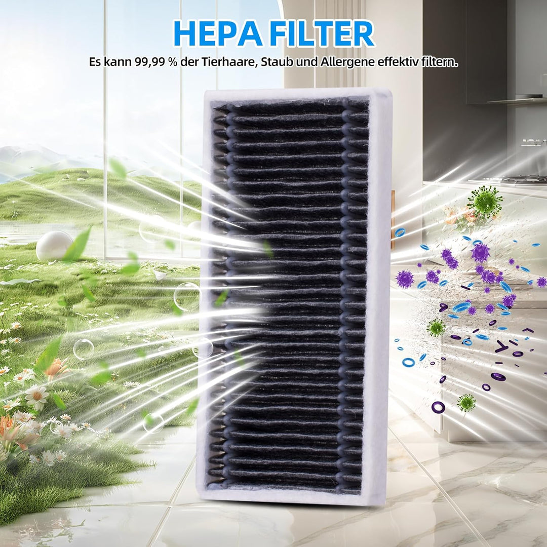 21 Stück Zubehörset für ECOVACS DEEBOT X8 PRO OMNI / X8 OMNI / X8 Saugroboter, Ersatzubehör 2 Hauptb