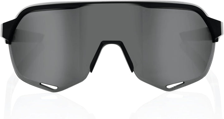 100% Unisex Speedtrap - Soft Tact Black - Hiper Red Multilayer Mirror Lens Helm_sunglas_gloves_100%