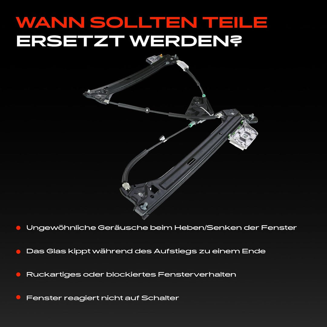 Frankberg Fensterheber Elektrisch Vorne Links 4/5-Türer Kompatibel mit A5 Sportback 8TA Alle Motoren