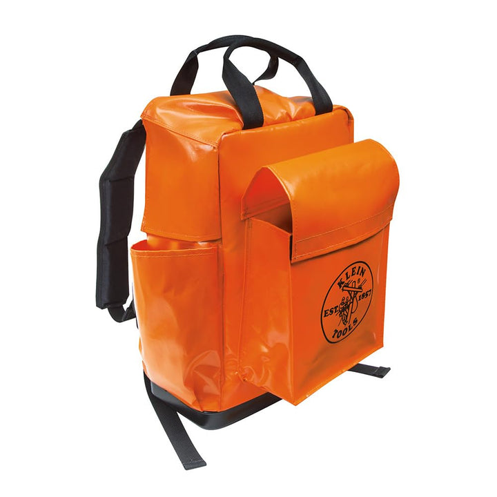 Klein Tools 5185ORA Lineman Rucksack, Orange, Orange