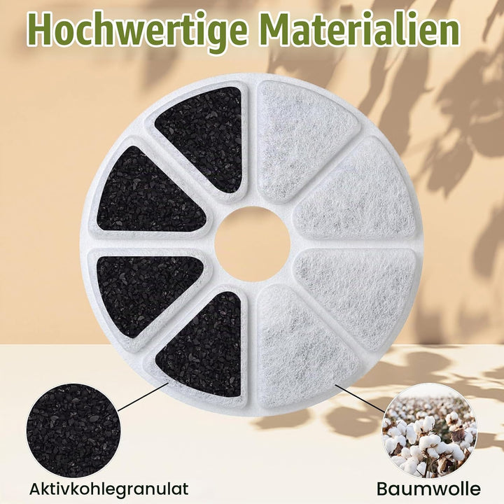 10 Stück Katzenbrunnen filter für philips PAW3210/02 Katzenbrunnen, Pfilter für philips trinkbrunnen