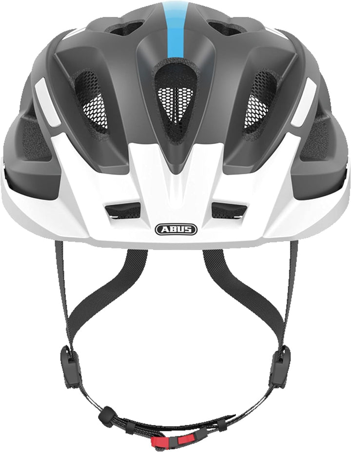 ABUS Stadthelm Aduro 2.0 - Allround-Fahrradhelm mit Licht - in sportivem Design für den Stadtverkehr