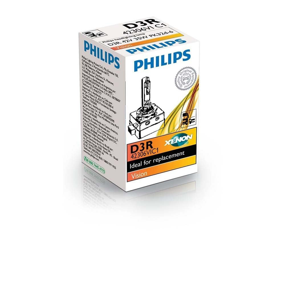 D3R 35W PK32d6 Xenon Vision 4400K 1st. Philips