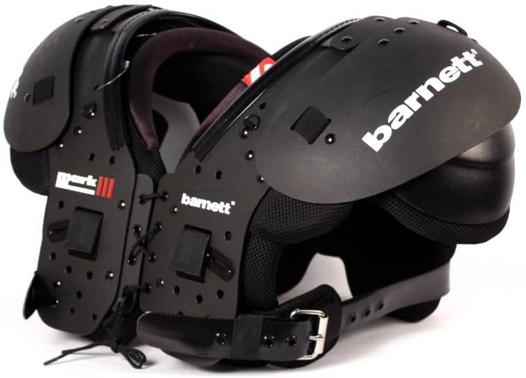 Shoulderpad Mark III American Football Schulterschutz Profi, Farbe schwarz XXL, XXL