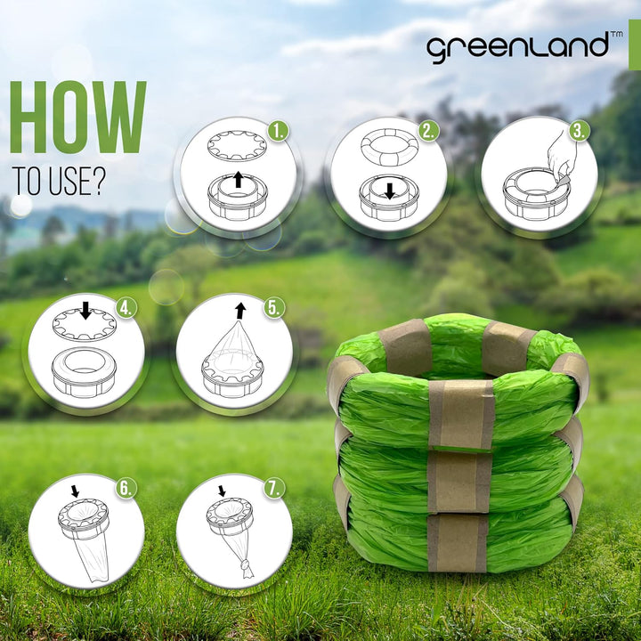 Greenland® Umweltfreundliche Nachfüllfolienringe, kompatibel mit Tommee Tippee Twist & Click, und Si