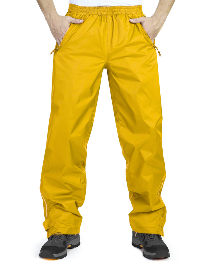 33,000ft wasserdichte Regenhose für Herren Leichte Regenhose Winddichte Outdoorhose zum Wandern Camp