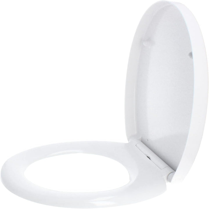 Hydroland Absenkbarer Toilettendeckel D1 Prestige Antibakteriell Oval Weiss | WC Sitz mit Absenkauto
