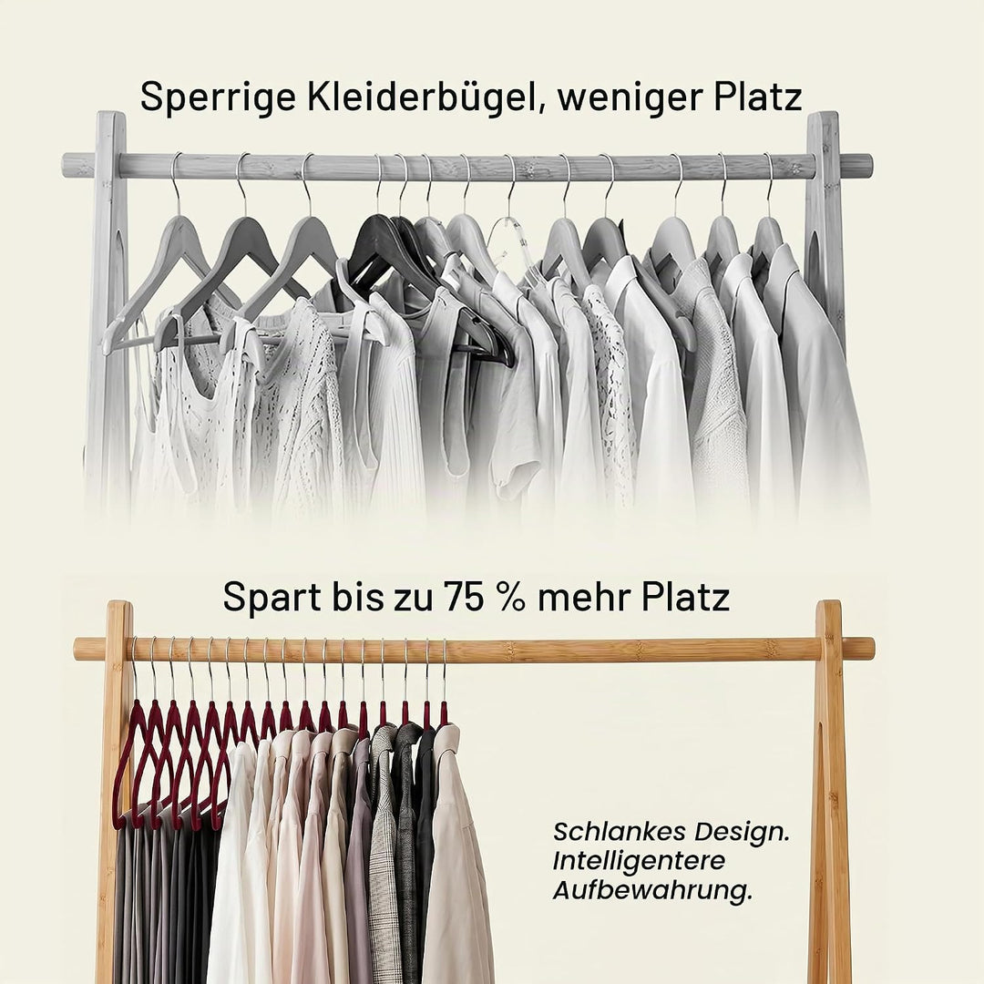 Utopia Home Premium Samt Kleiderbügel - rutschfeste &amp; langlebige Kleiderbügel - 360 Grad drehbare Ha
