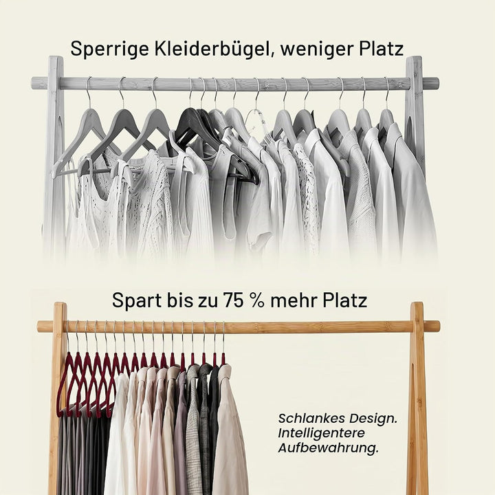 Utopia Home Premium Samt Kleiderbügel - rutschfeste &amp; langlebige Kleiderbügel - 360 Grad drehbare Ha