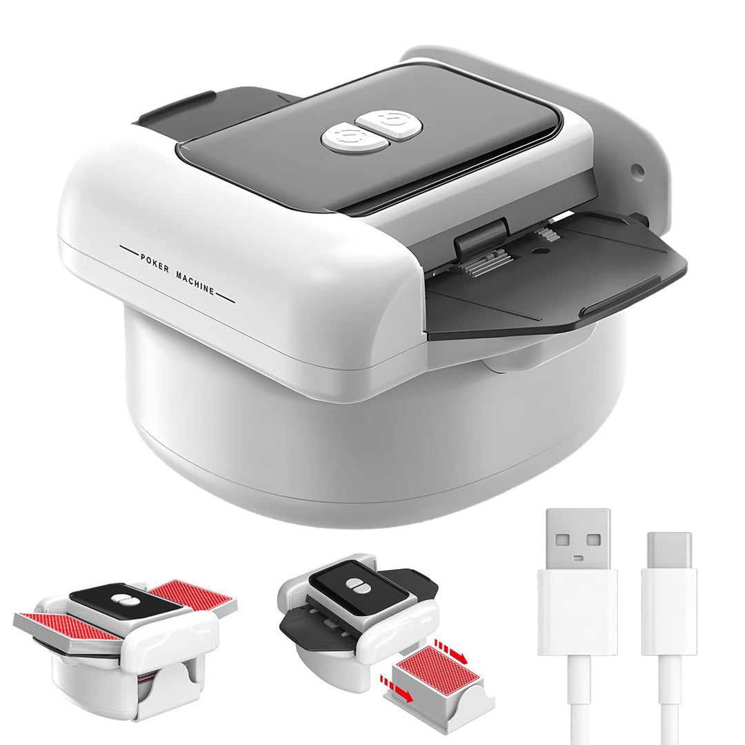 Kartenmischmaschine Elektrisch – Automatischer Kartenmischer für 1–2 Decks, Card Shuffler mit Akku 2