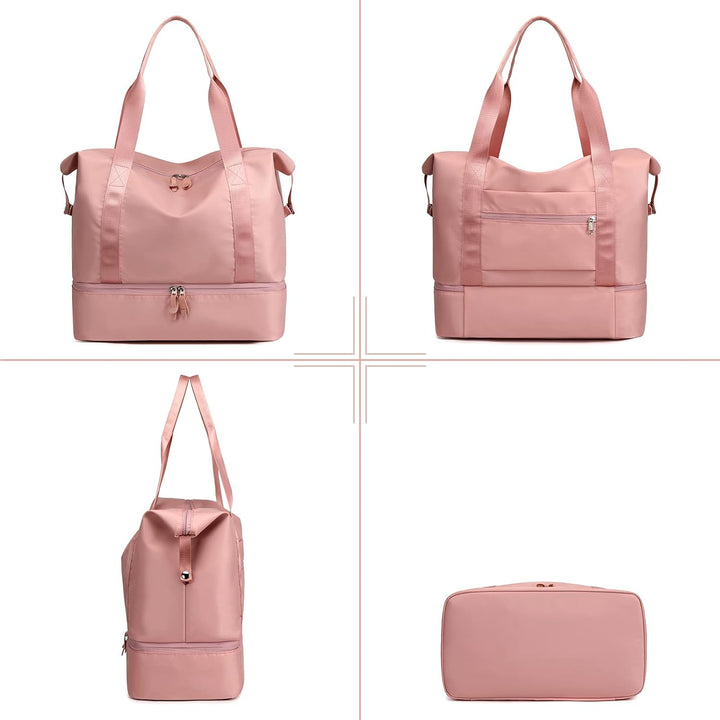 CORIOS Reisetaschen Duffle Bag für Damen/Herren Nylon Sporttasche Weekender Übernachtung Tasche Falt