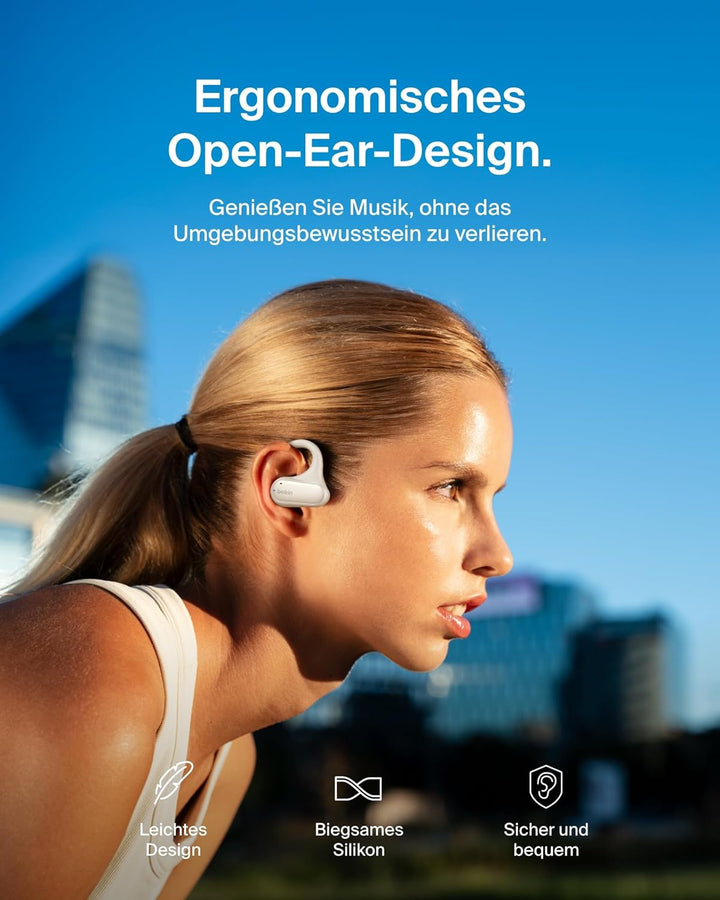 Belkin SoundForm ClearFit kabelloser Open-Ear Kopfhörer, leichter, bequemer Sportkopfhörer, Kopfhöre