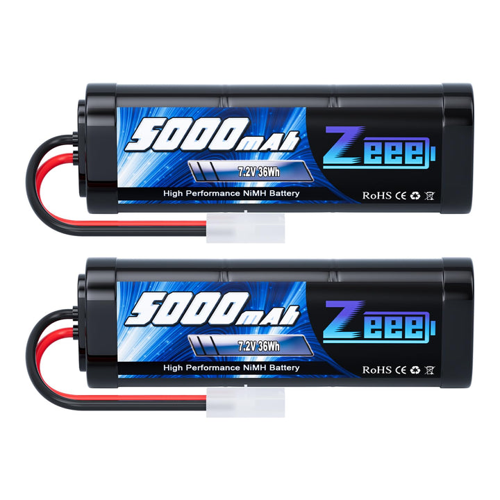 Zeee RC NiMH Akku 7,2V 5000mAh RC Auto RC LKW HPI Losi Kyosho Hobby für RC Cars Aeroplane Helicopter