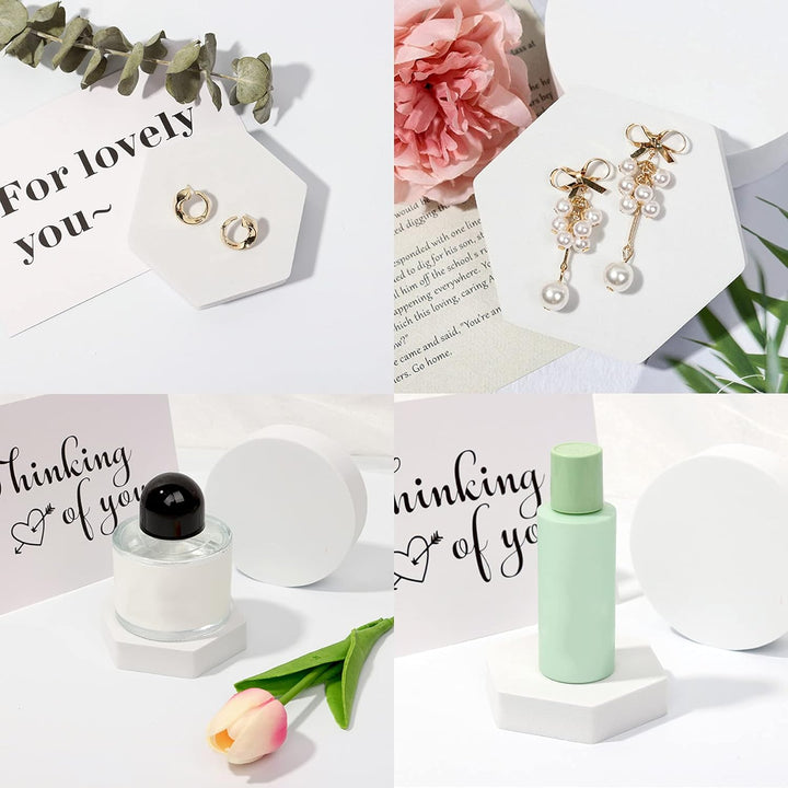 Selens Fotografie Requisiten Geometrische Würfelschaumformen 6 Stück Weiss Hintergrund Schaum Requis