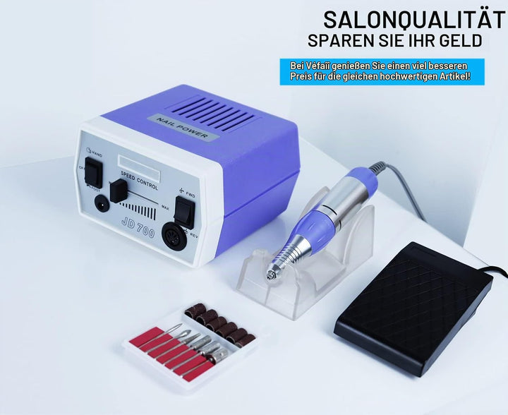 Véfaîî® JD700 Nagelfräser Elektrische 30000 U/min Professionelle Nagelfeile Maniküre Pediküre Set Ge