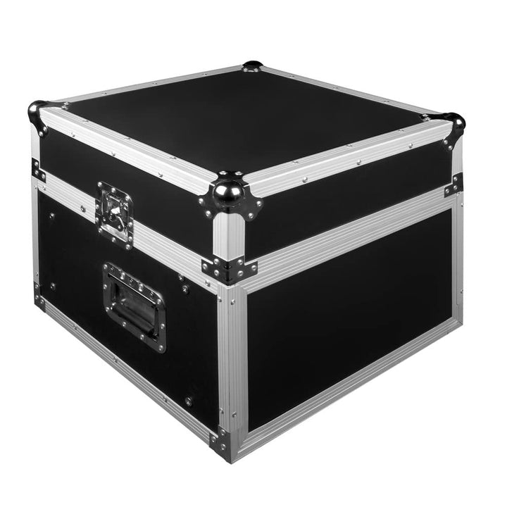 JV Case Professionelles (19 Zoll) DJ Flightcase stabiler 9mm Sperrholz Konstruktion mit abnehmbarem