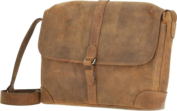 Harolds Antik Kuriertasche 37 cm Natur