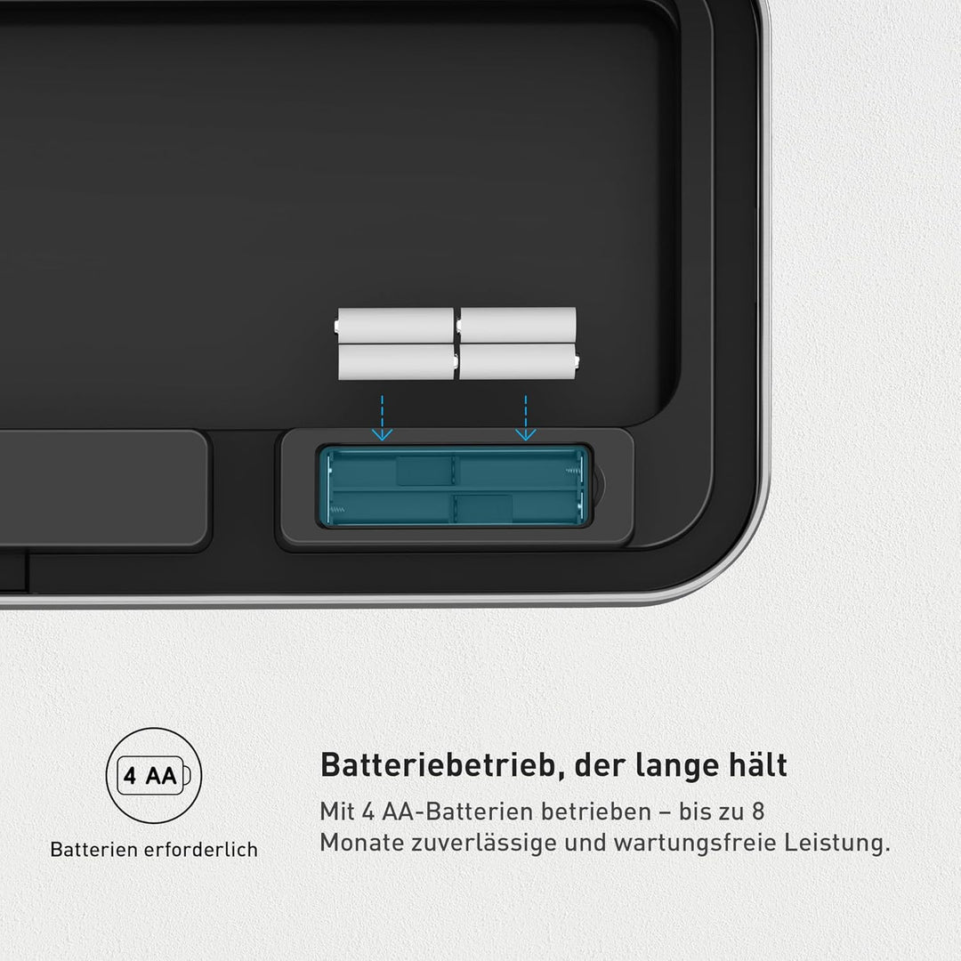 EKO NOVA Mülleimer mit Sensor, Automatischer Mülleimer 2 Fächer 2 x 30L, Abfalleimer Küche, Edelstah