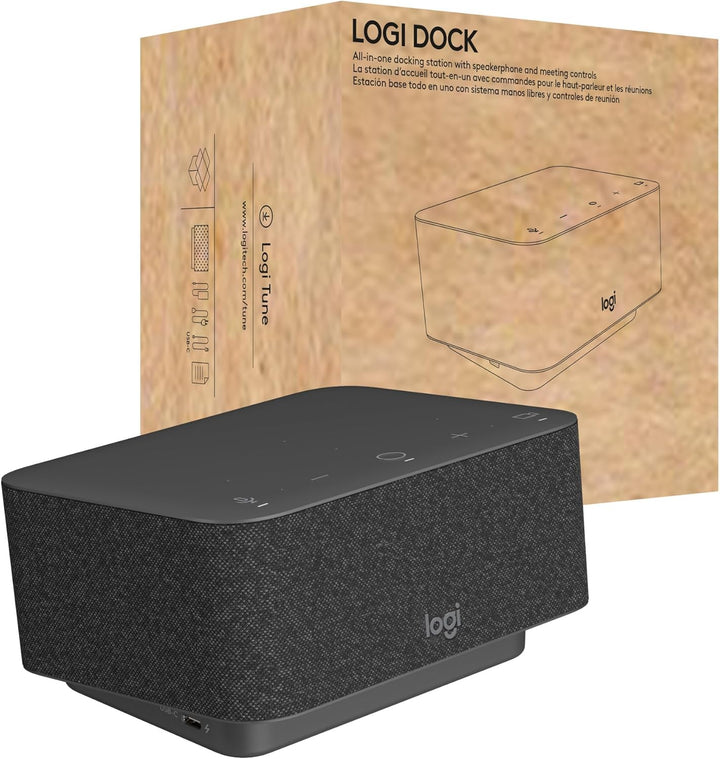 Logitech - Logi Dock, All-in-One USB C Laptop- Dockingstation, Lautsprecher, Noise Cancelling Mikrof