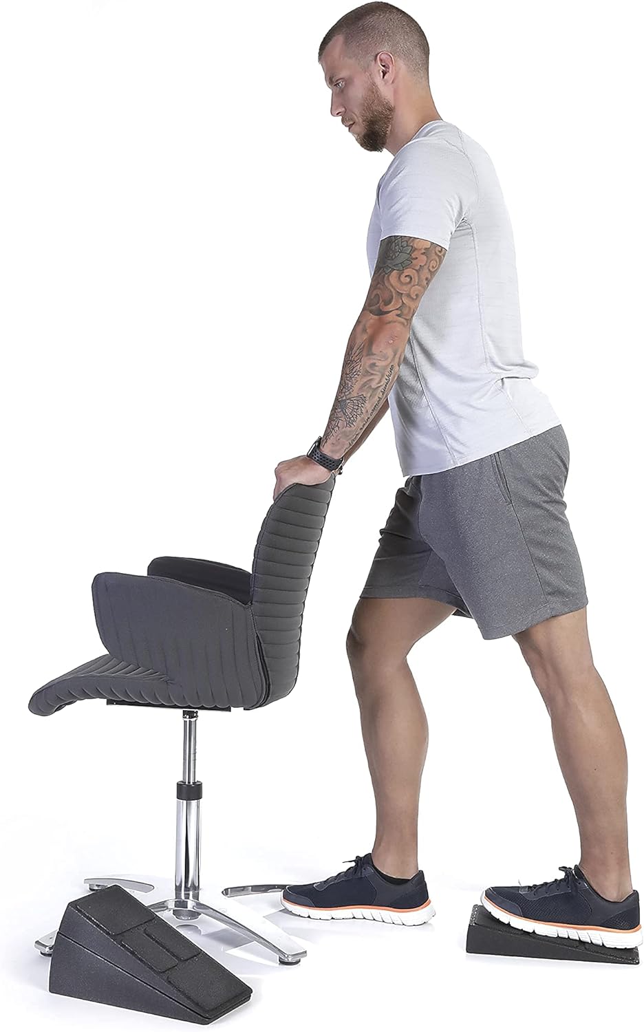 BODYMATE Wadendehner im 3er Set, Kniekeil, Waden-Strecker, Mobilisationskeil zum Dehnen, Beinstrecke
